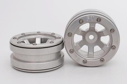 Metsafil Beadlock Wheels PT- Claw Silber/Silber 1.9 (2 St.)  MT0060SS