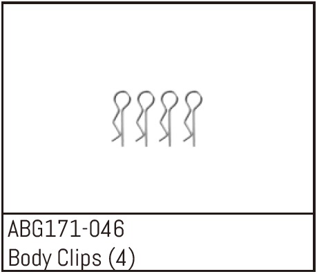 Absima Body Clips (4PCS) ABG171-046