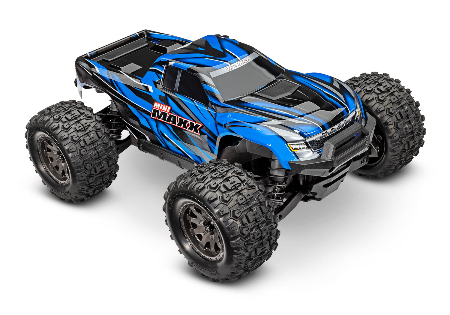 Traxxas MINI-MAXX 4WD BL-2S Brushless Blau, HD-Teile, mit Akku/Lader 107154-1 - Abbildung 2