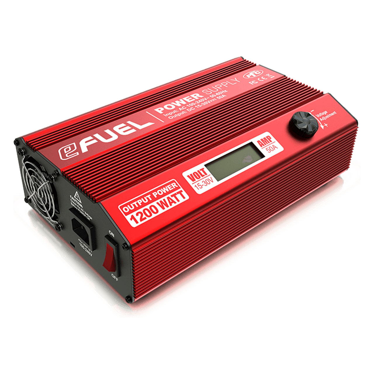 SkyRC eFuel 1200W 50A 15-30 Volt Netzteil XT-Buchse mit LCD Anzeige SK-200015-17