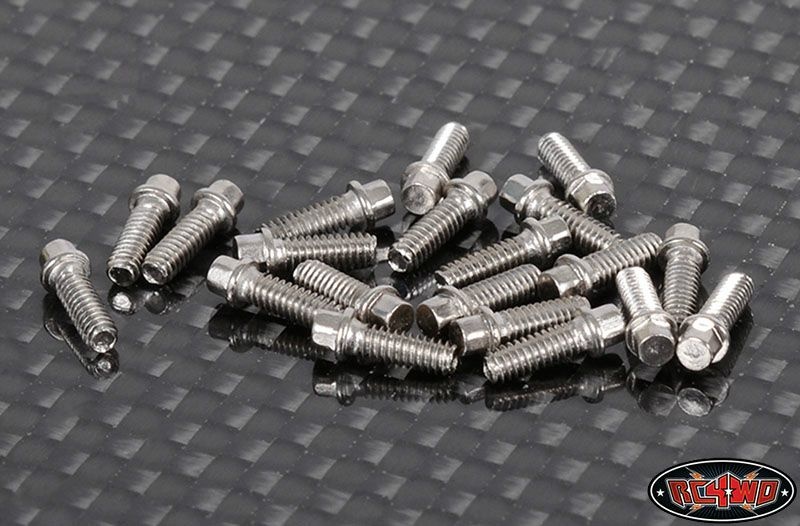 RC4WD Miniature Scale Hex Bolts (M2 x 6mm) (Silver) Z-S1196
