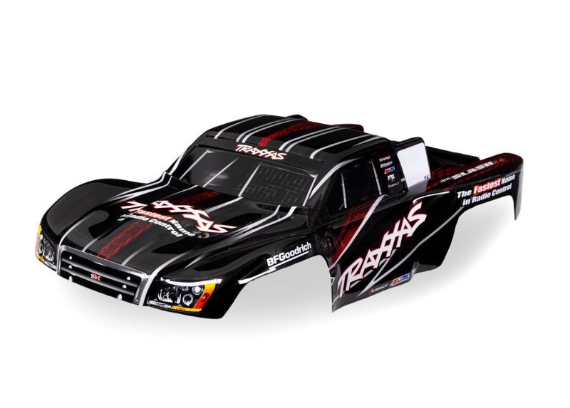 Traxxas Karo 1/16 Slash 4X4 schwarz mit Aufkleber  7027-BLK - Abbildung 1