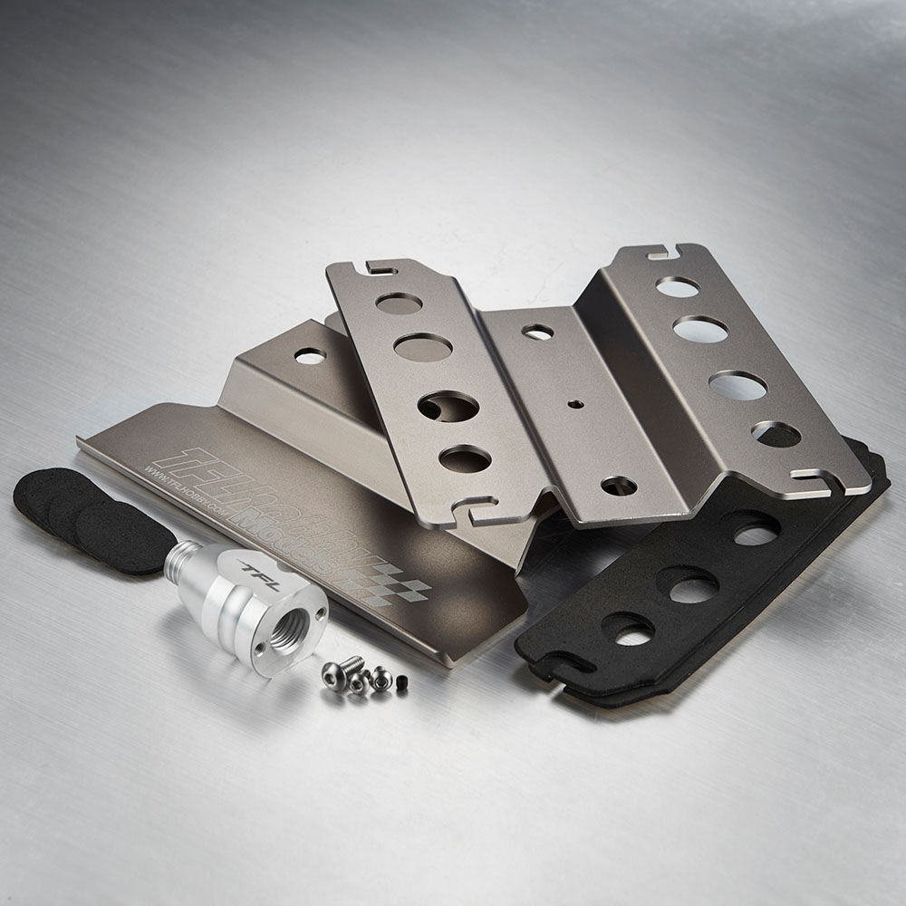 TC1505-T Auto Montagestand 1/10 drehbar titan eloxiert