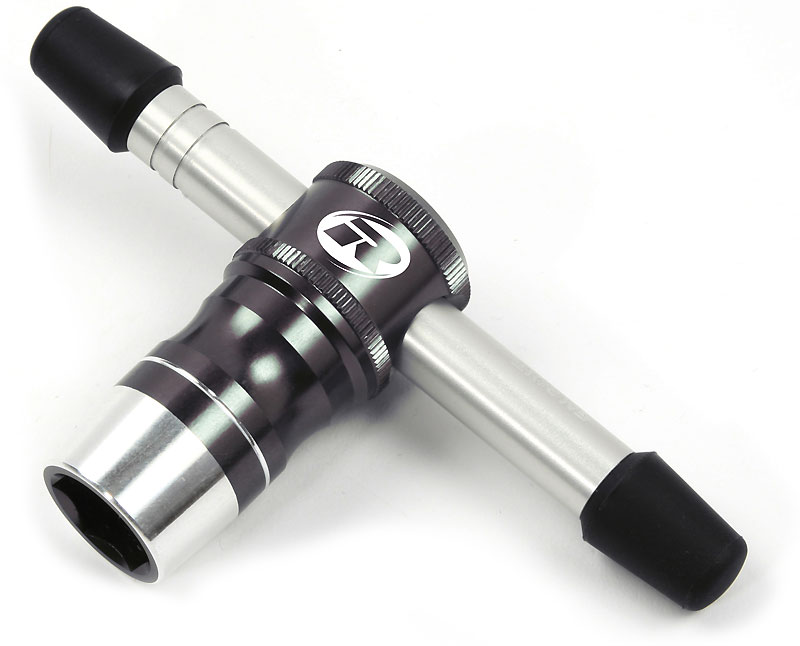R06200G Stecknußschlüssel 17mm Grau Aluminium eloxiert