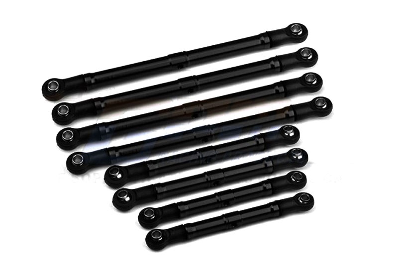 GPM Einstellbare Aufhängung-Link-Set 6061-T6 Alu schwarz für TRX-4M High-Trail TRX4MA160BKBEB