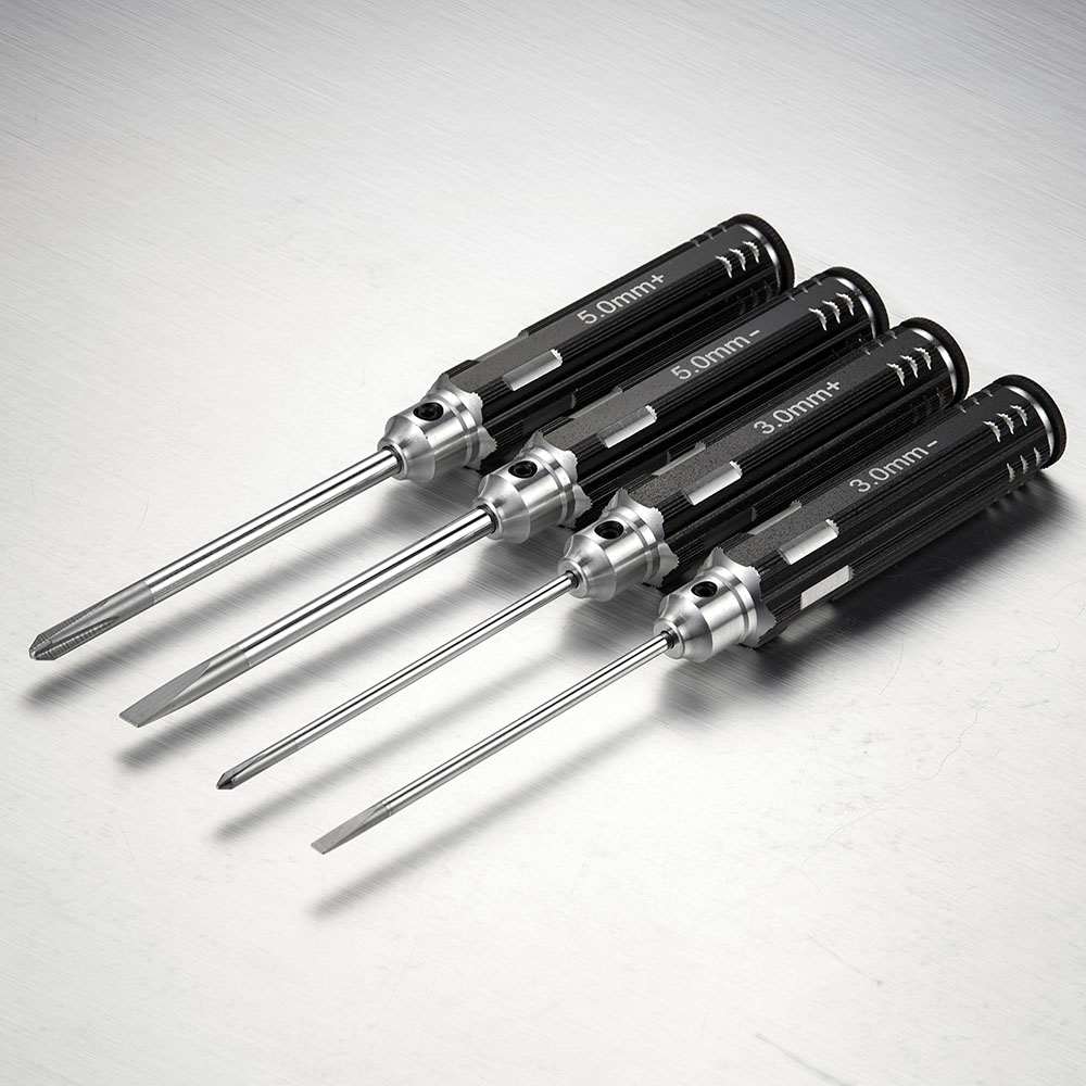 TT1604-02BK Schraubendreher Set Schlitz Kreuz PH 3mm / 5mm (2+2)