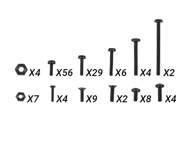 FURITEK Schrauben-Set komplett für FX118 Fury Wagon FUR-2389
