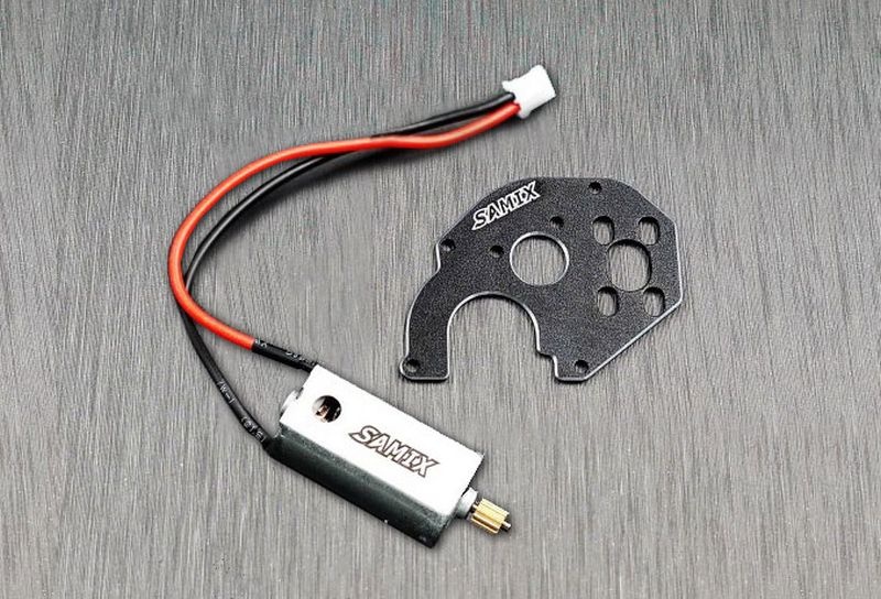 SAMIX SCX24 alum. motor plate & samix 050 motor combo set für SCX-24 SCX24-6037C2