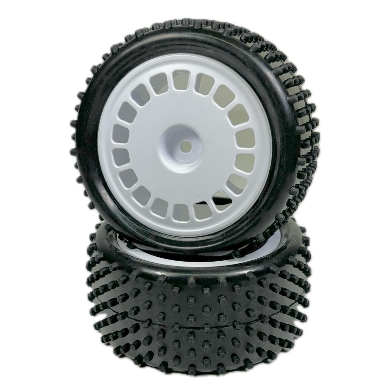 Absima 1:10 Buggy Räderset "Mini Pin" hinten weiß (2) 2500051