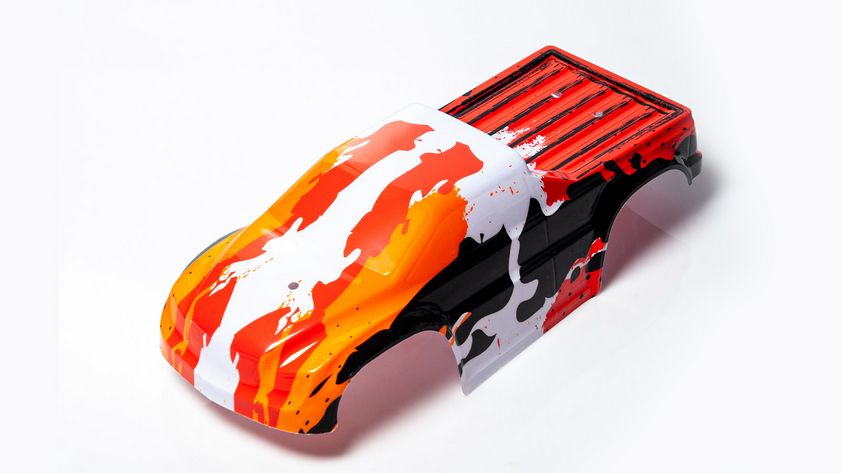 ANTIX by LRP S10 Blast MT - Karosserie koloriert orange/schwarz/weiss HD 122306