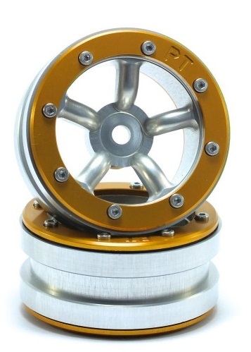 Metsafil Beadlock Wheels PT-Safari Silber/Gold 1.9 (2 St.) MT0010SGO