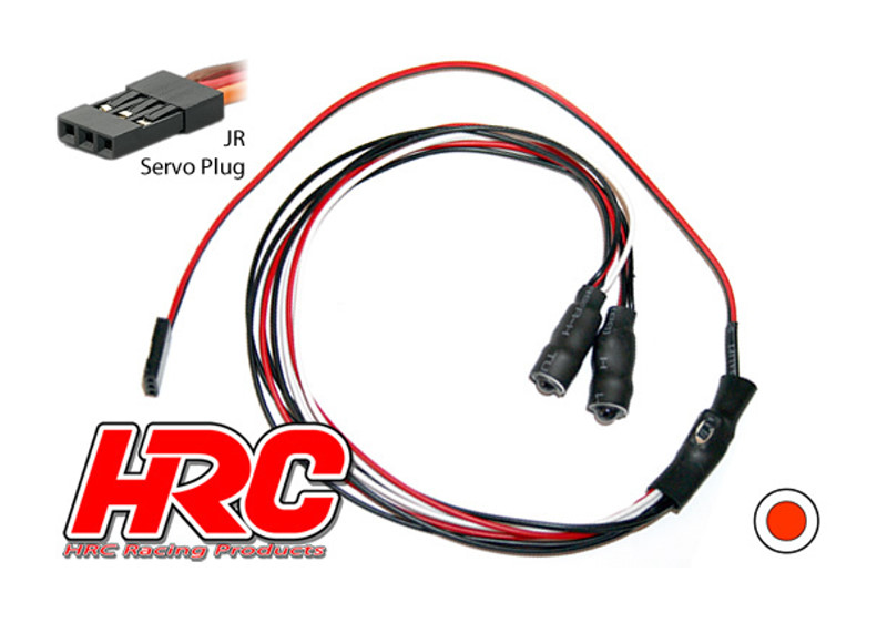 HRC Lichtset Angel Eyes 1/10 TC/Drift LEDs (außen weiss, innen rot) HRC8712