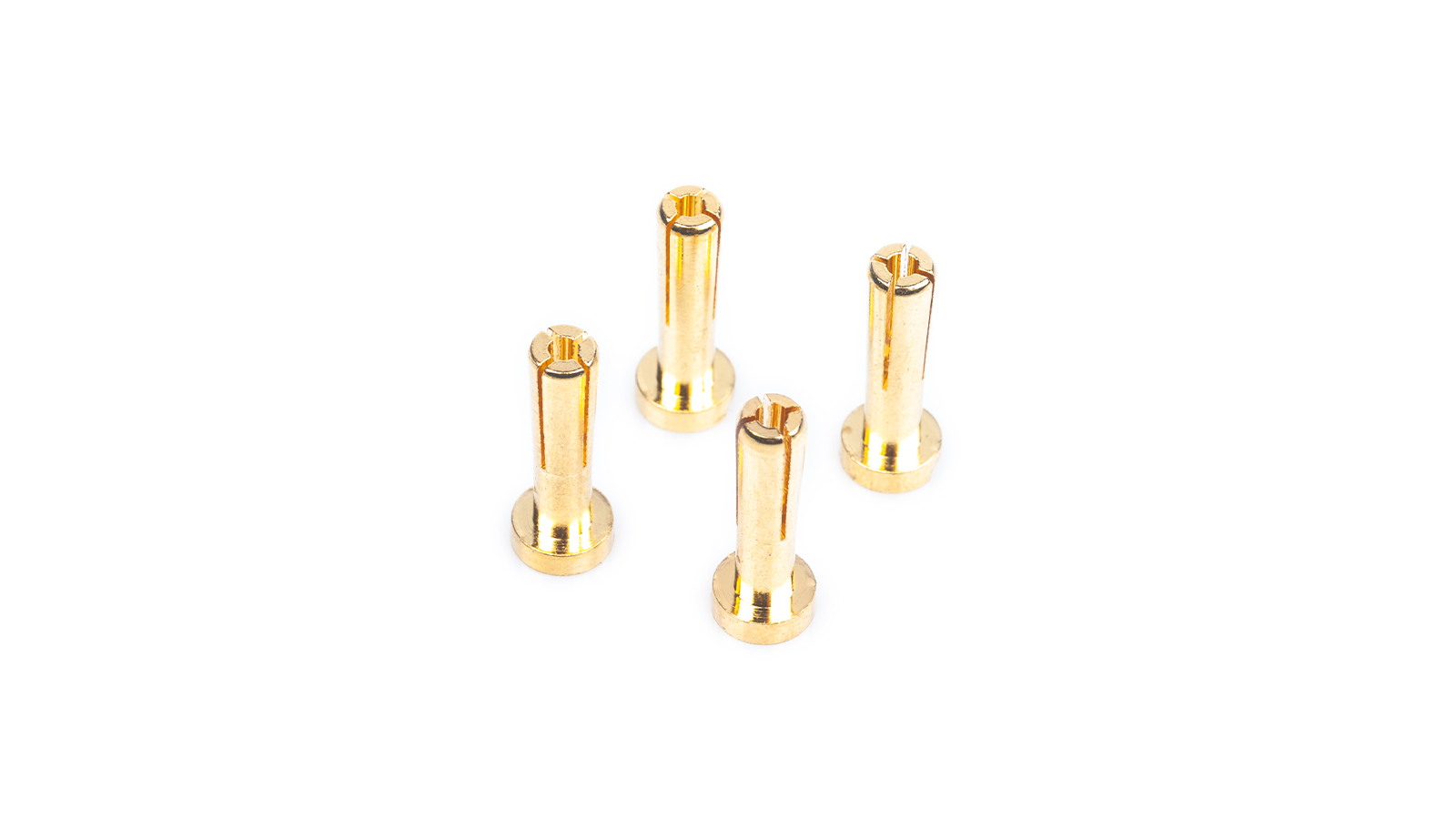 LRP WorksTeam 4mm Gold Steckverbinder 18mm lang (4 Stk.)