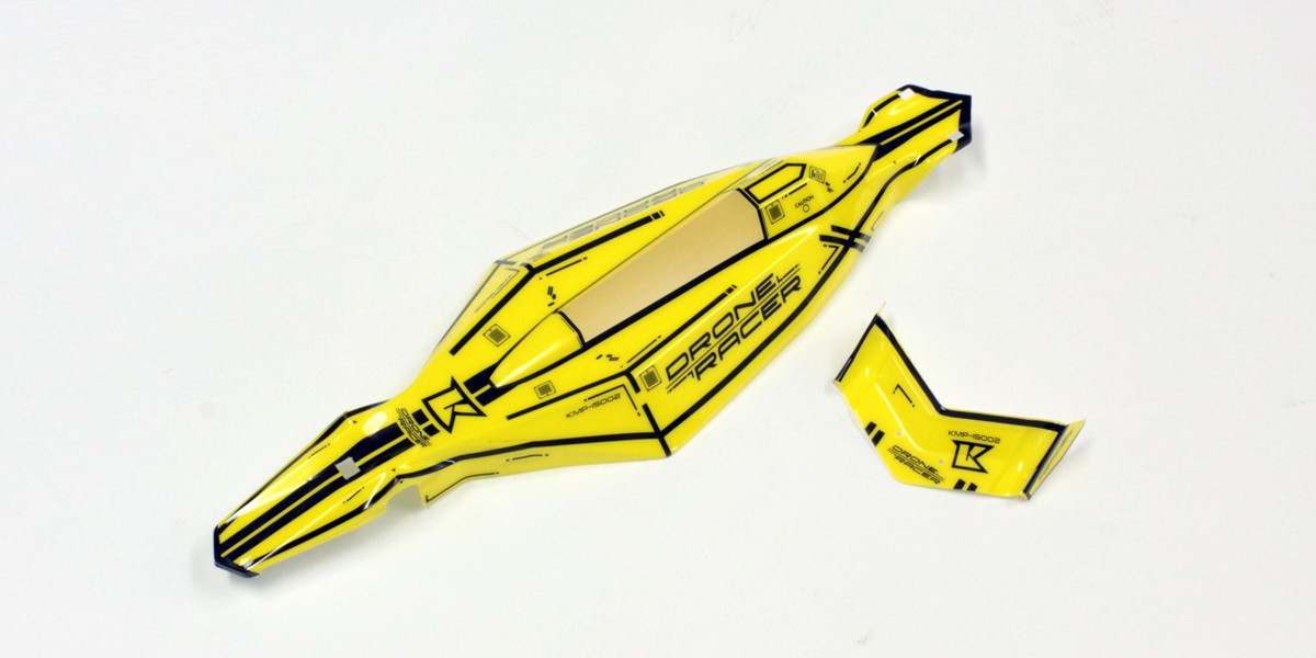 Kyosho KAROSSERIE DRONE RACER ZEPHIR GELB DRB002Y - Abbildung 1