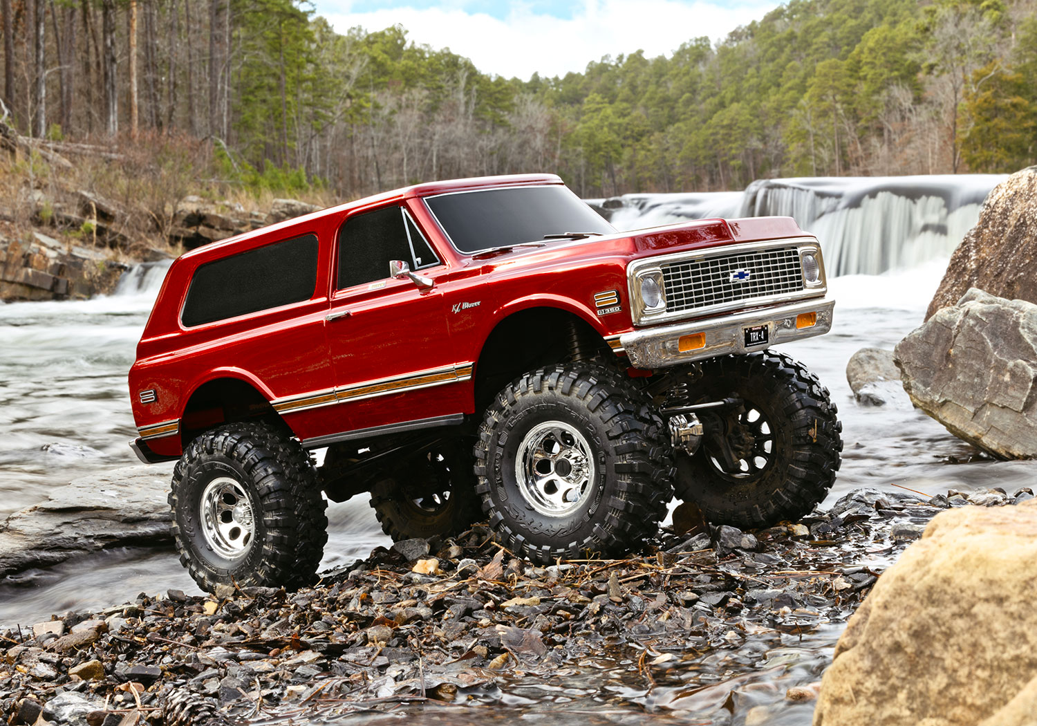 TRAXXAS TRX-4 Chevy 1972 Blazer HighTrail rot met. RTR o. Akku/Lader 92086-4