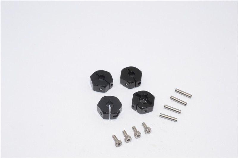 GPM Alu Hex Adapter 12x6mm blau (4 Stk.) Tamiya MF01X MF010/12X6MMB