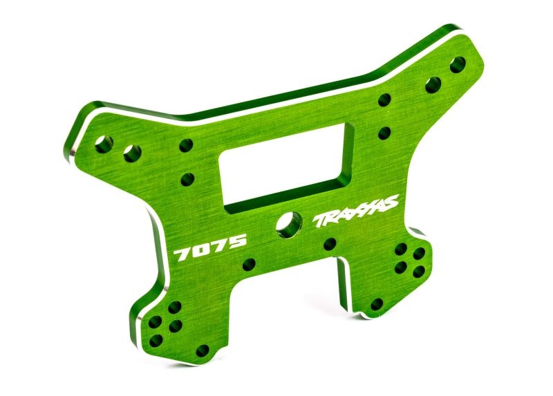 Traxxas Dämpferbrücke vorn 7075-T6 Alu grün eloxiert 9639G