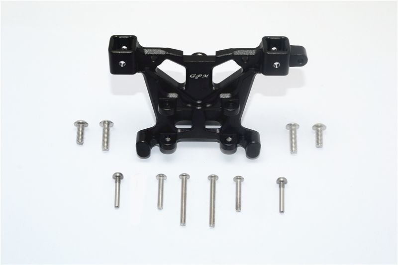 GPM Alu Karosseriebefestigungshalter hinten schwarz Traxxas 1/10 E-Revo