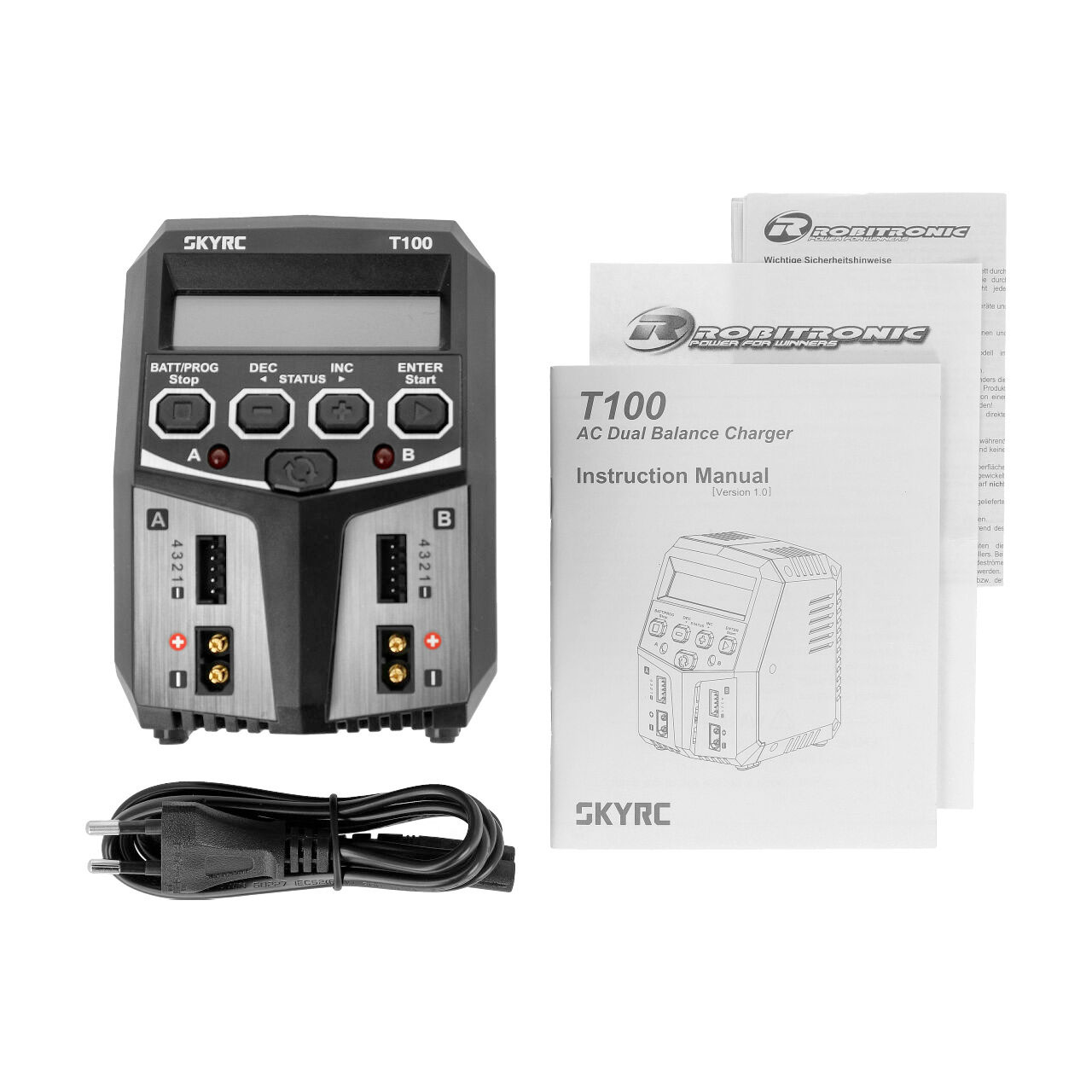 SkyRC T100 AC Dual Ladegerät LiPo 2-4s 5A 2x50W SK-100162 - Abbildung 5
