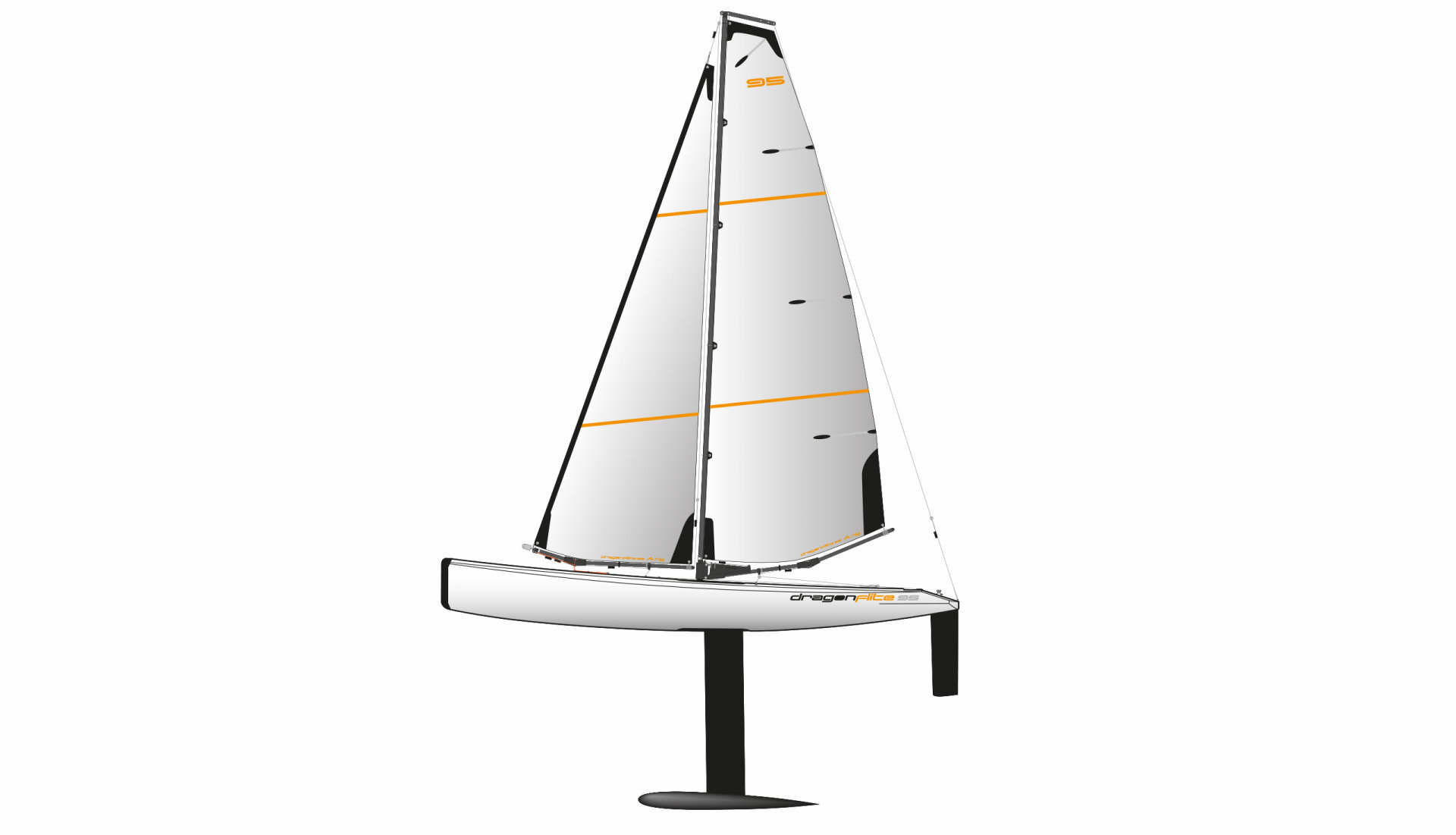 Joysway Dragon Flite V2 95 Renn-Segelboot 950mm RTR 26079 - Abbildung 1