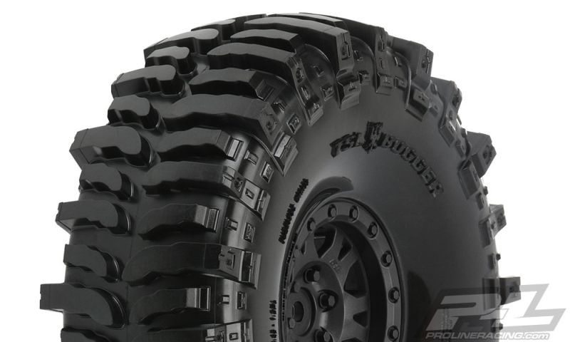 Pro-Line Bogger 1.9 G8 Rock Crawler Reifen auf Felge v/h (2) Impulse schwarz Plastik Internal Bead-Loc 10133-10
