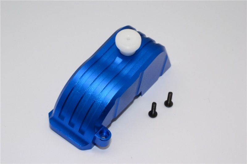 GPM Alu Hauptzahnradabdeckung blau Traxxas X-MAXX