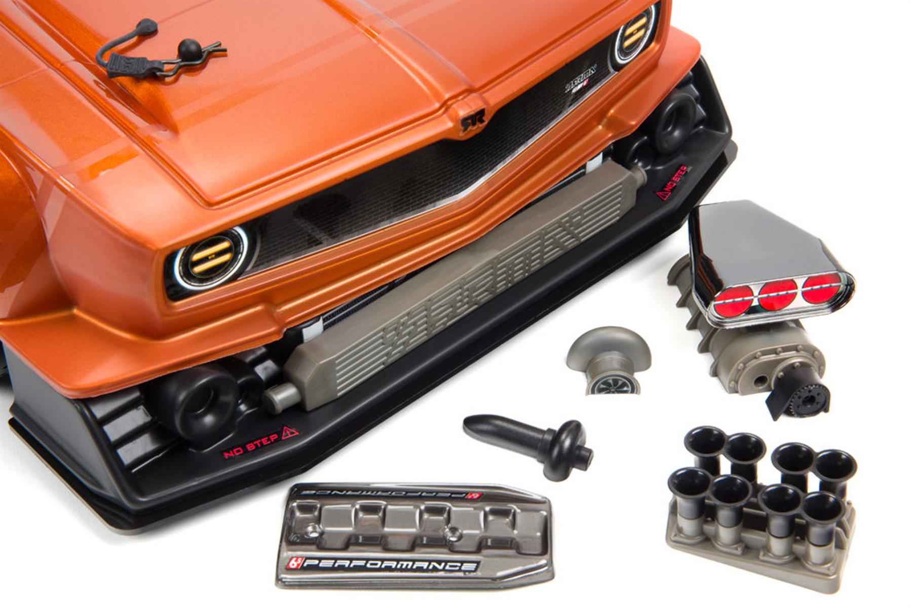 ARRMA 1/7 FELONY 6S BLX Street Bash All-Road Muscle Car RTR Orange ARA7617V2 - Abbildung 7