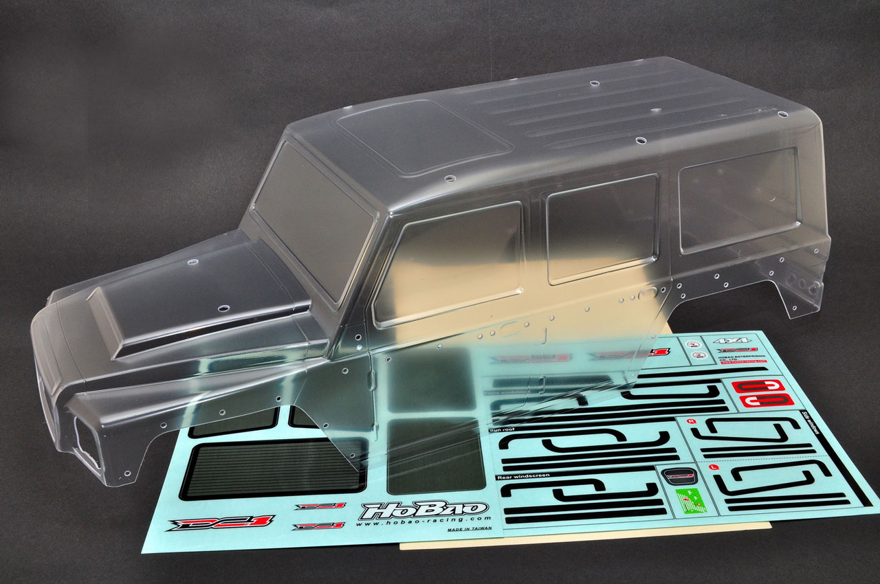 HoBao Karosserie Lexan DC-1 klar mit Aufklebebogen 230049