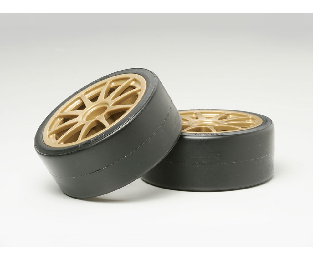 Tamiya 51219 1:10 Drifträder (2) Typ D gold 26mm 300051219