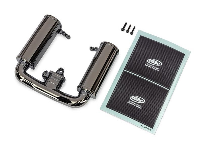 Traxxas Motor Ansaugtrakt schwarz/chrome +KT Funco 10985-BLKCR