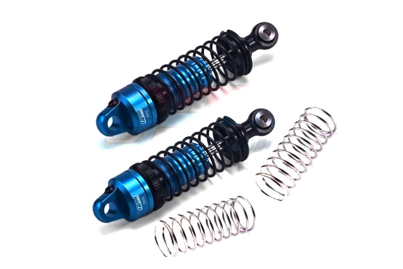 GPM Stoßdämpfer 7075-T6 Aluminium vorne 70mm blau für Tamiya BBX BBX070FSBBK