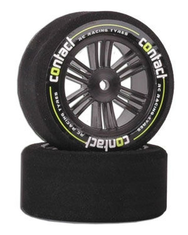 CONTACT Nitro 1:10 Moosgummi Reifen 30mm 42Sh auf Carbon-Felge J14274