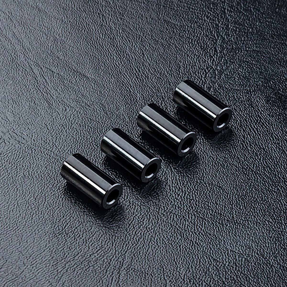 820124BK Distanzstück Alu schwarz 3x6x12mm CFX-W  (4 Stück)