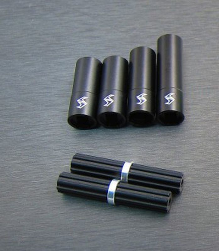 SAMIX Alum. Antriebswelle Kombo Set innen/außen schwarz für Element RC Enduro END-6244