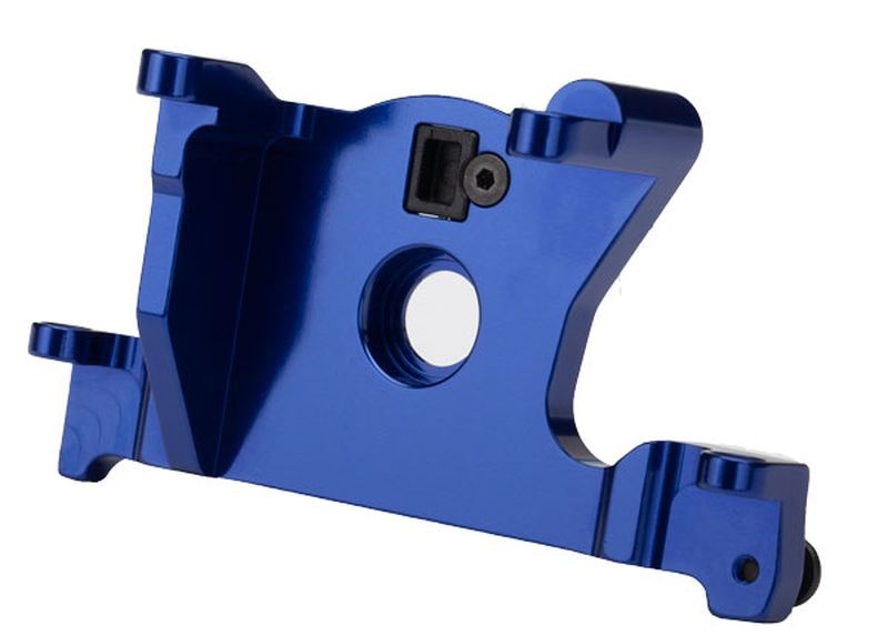 Traxxas 7460R Motor Halterung 6061-T6 Alu (blau eloxiert)