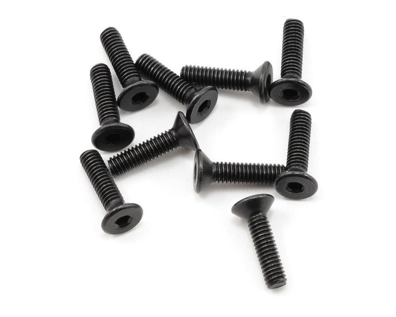 ProTek RC 2.5x10mm High Strength Flachkopfschrauben (10)  PTK-H-2103