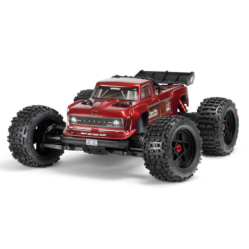 ARRMA 1/10 OUTCAST 4X4 4S V2 BLX Stunt Truck RTR, Red ARA4410V2T4
