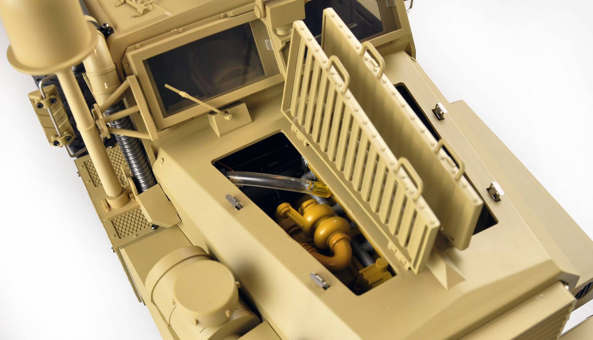 Amewi US-Miltitärfahrzeug MRAP 6x6 1:12 RTR, Licht, Sound & Rauch 22428