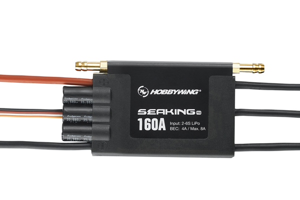 Hobbywing Seaking Pro 160A 2-6S ESC Brushless Boot Regler 30302460 - Abbildung 1
