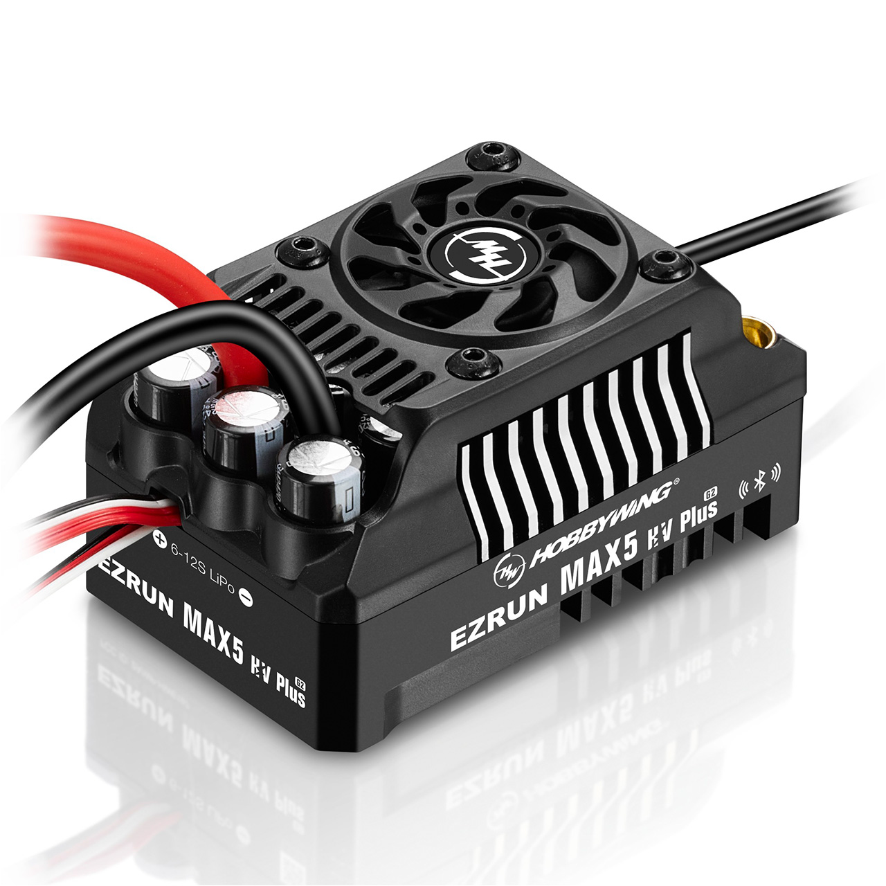 Hobbywing Ezrun MAX5 HV Plus G2 Regler 300 Amp, 6-12s LiPo, BEC 6A 30104300