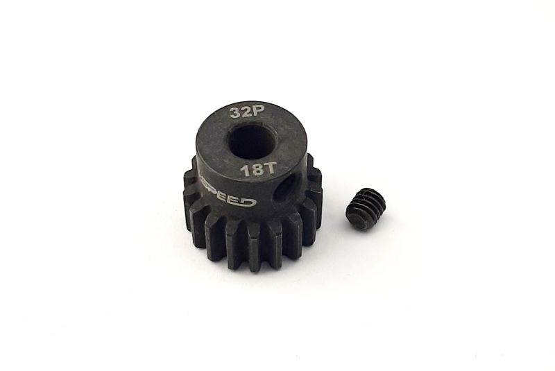 H-SPEED Ritzel 18 Zähne 32dp, 5mm Stahl (M0.8) HSPX218