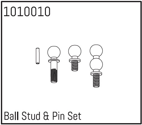 Hobby Plus Ball Stud & Pin Set 240022