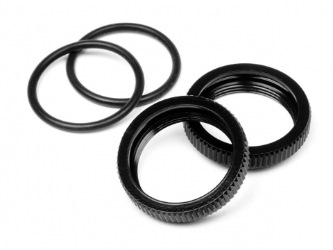 HPI BIG BORE DAEMPFER MUTTER (SCHWARZ/2ST) 67528