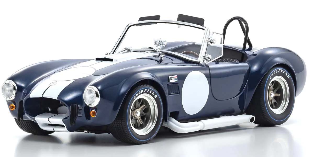 Kyosho 1:18 Shelby Cobra 427 S/C Spider 1962 Blue-White 08048DBL - Abbildung 1