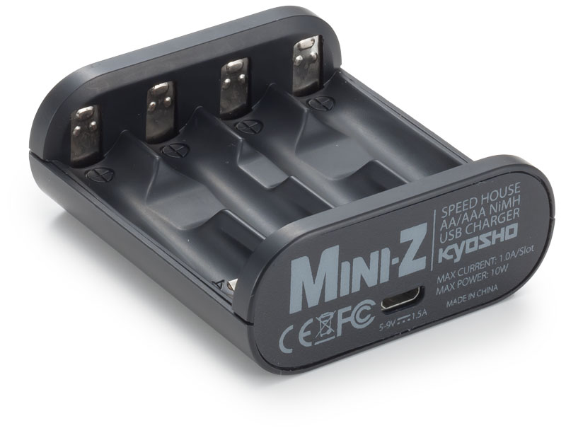 Kyosho Ladegerät USB Speed House MINI-Z (AA/AAA) 71999