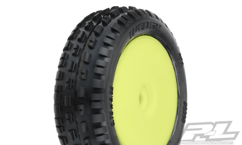 Pro-Line Prism Carpet (2) auf Felge gelb vorn Mini-B Reifen 8298-12