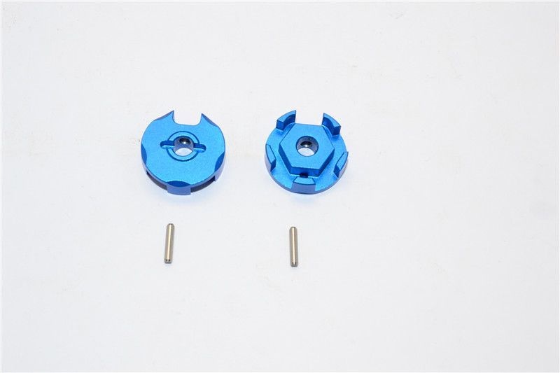 GPM Alu Klauen Hex-Adapter blau Traxxas Slash 4x4