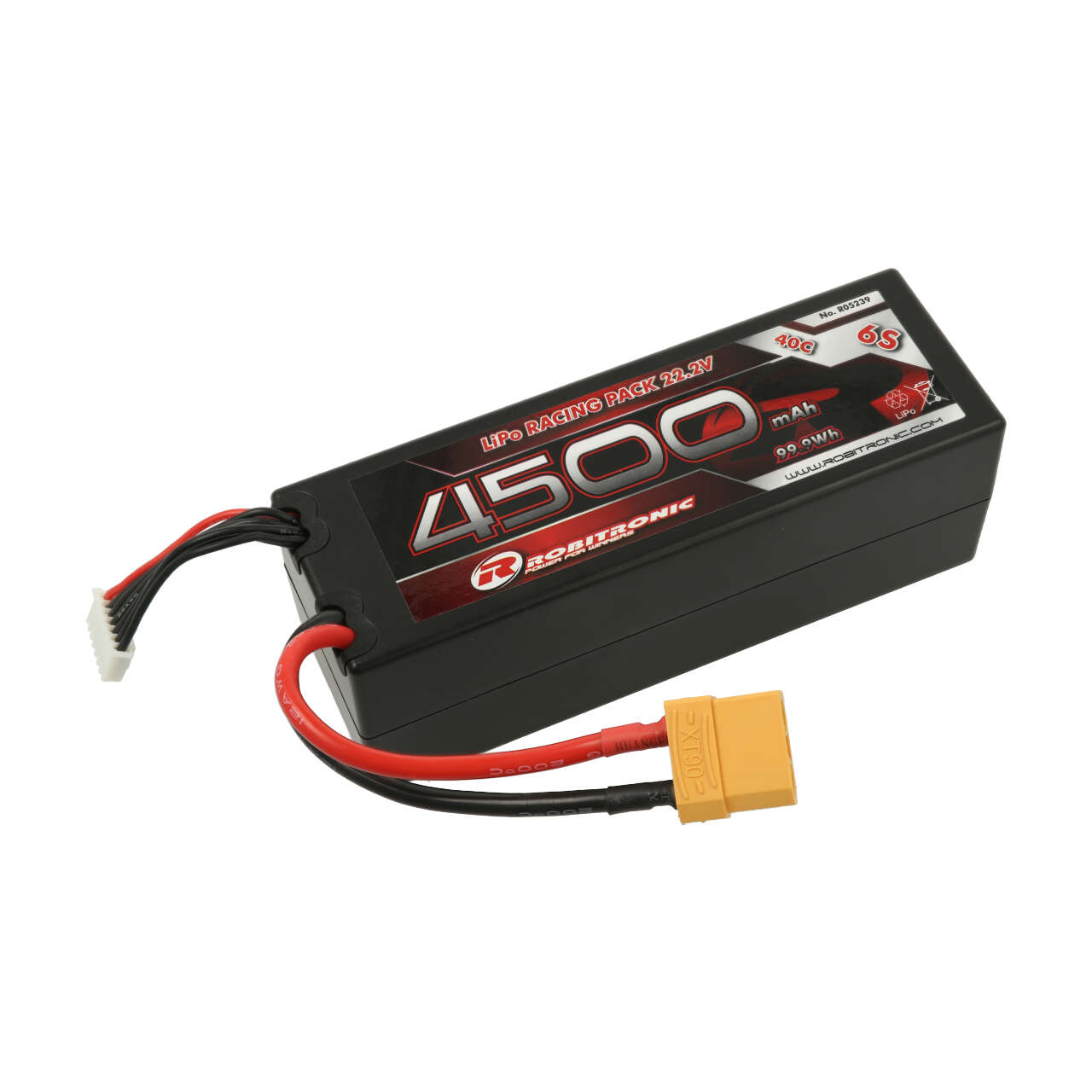 Robitronic LiPo Akku 4500mAh 6S 40C XT90 Stecker R05239 - Abbildung 1