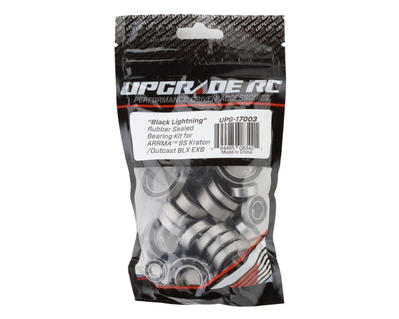 Upgrade RC Black Lightning Kugellager Set mit Gummidichtung  für ARRMA 8S Kraton/Outc UPG-17003