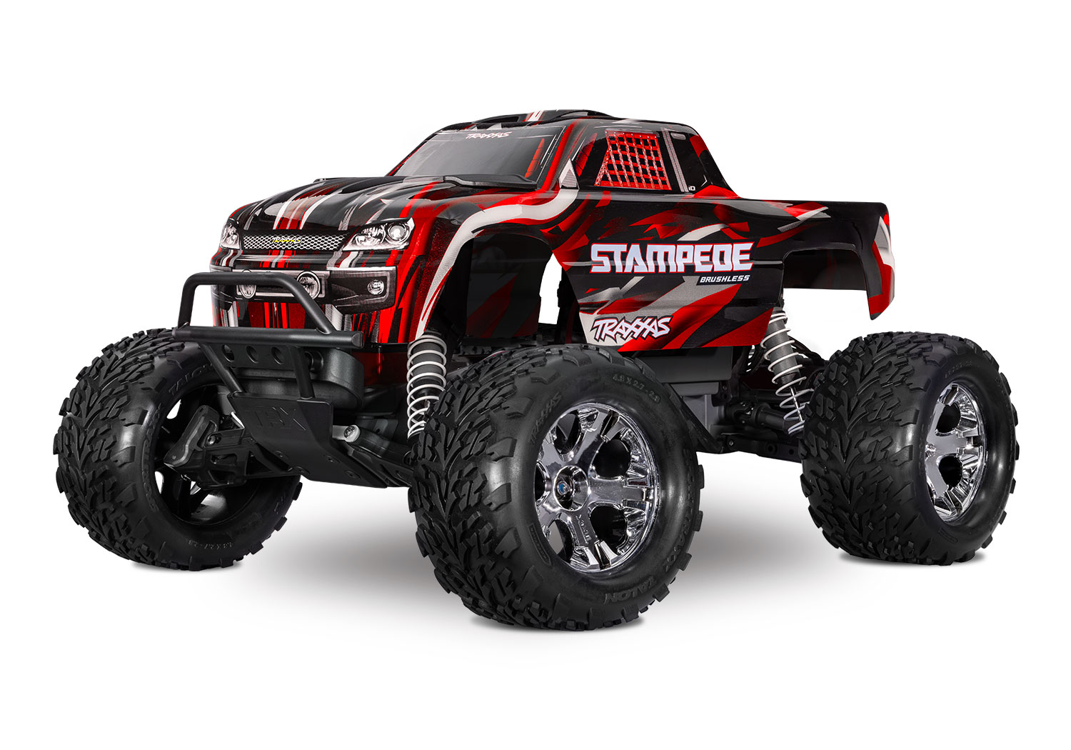 Traxxas Stampede BL-2S Rot 1/10 2WD Brushless Monster Truck ARTR 36354-4 - Abbildung 1